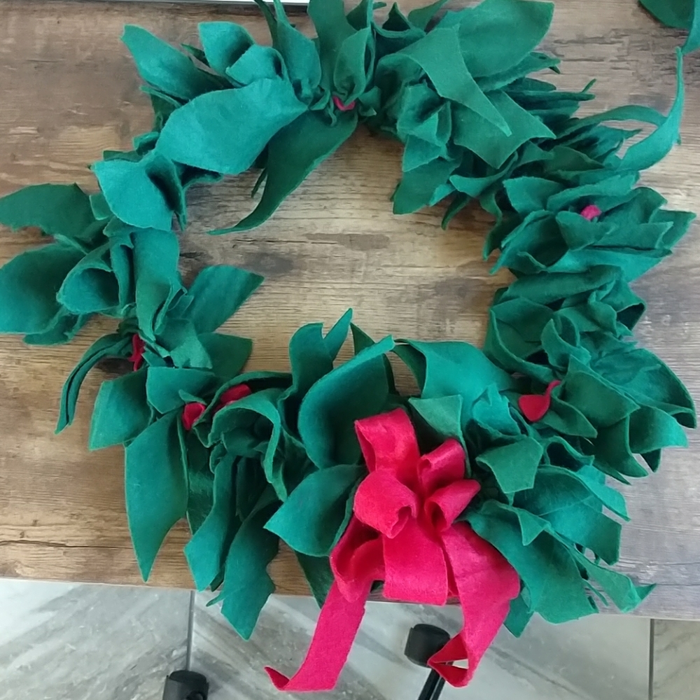 Handmade Holly Wreath